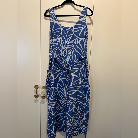 Blue Wide-Leg Jumpsuit - Picture 2 of 4